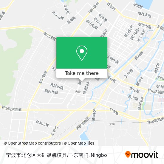 宁波市北仑区大矸晟凯模具厂-东南门 map