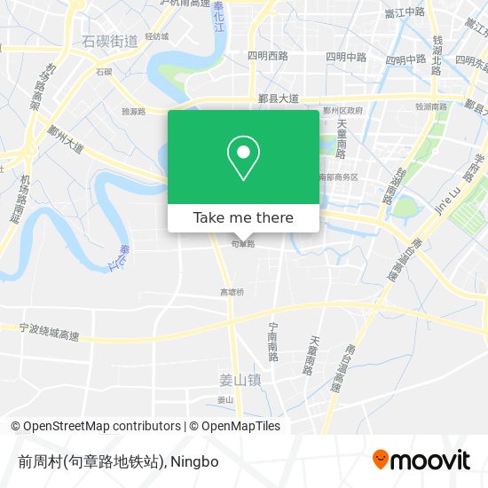 前周村(句章路地铁站) map
