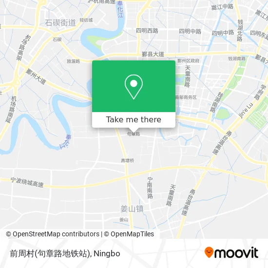 前周村(句章路地铁站) map