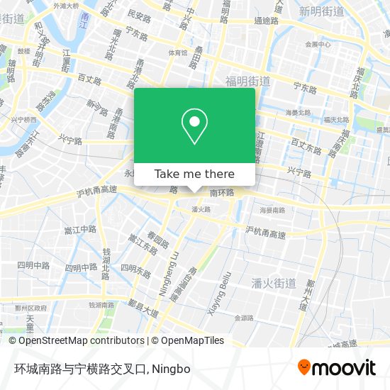 环城南路与宁横路交叉口 map