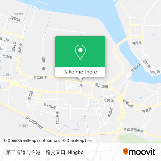 第二通道与临港一路交叉口 map