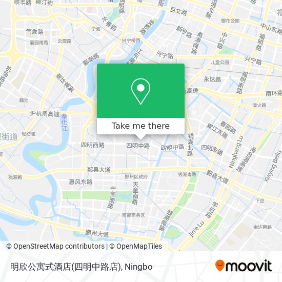 明欣公寓式酒店(四明中路店) map