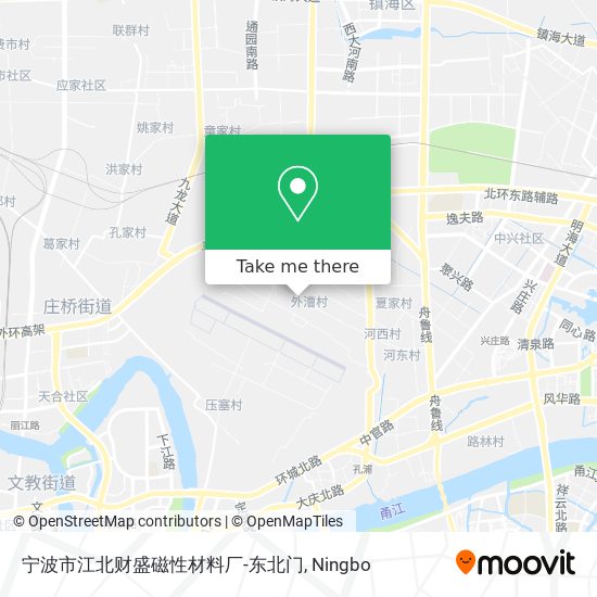 宁波市江北财盛磁性材料厂-东北门 map