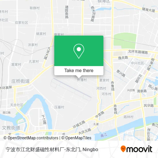 宁波市江北财盛磁性材料厂-东北门 map