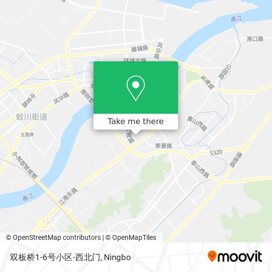 双板桥1-6号小区-西北门 map
