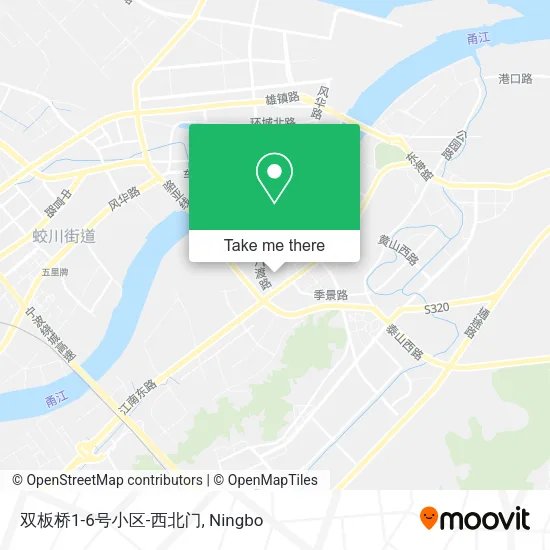 双板桥1-6号小区-西北门 map