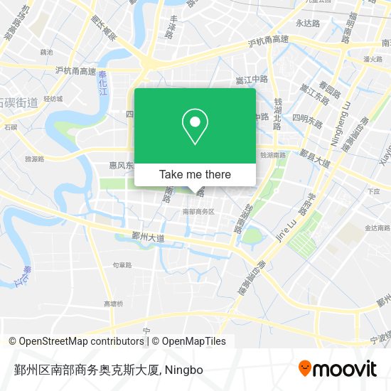 鄞州区南部商务奥克斯大厦 map