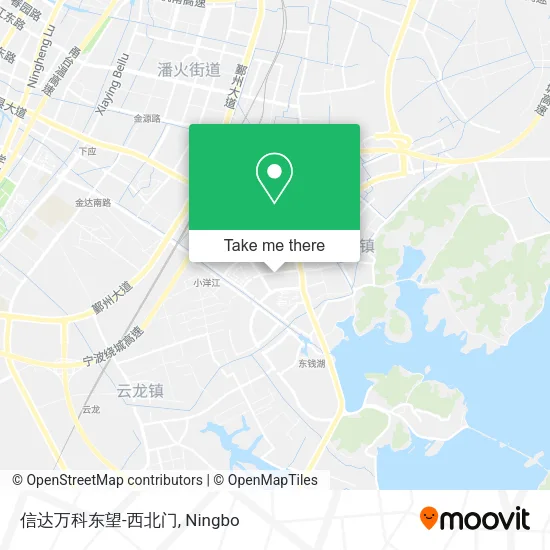 信达万科东望-西北门 map