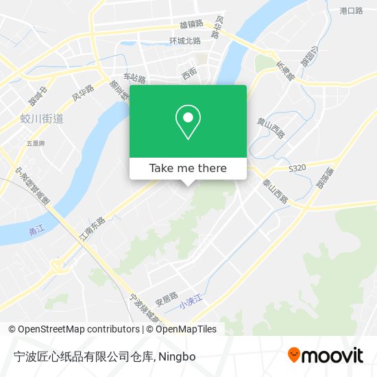 宁波匠心纸品有限公司仓库 map