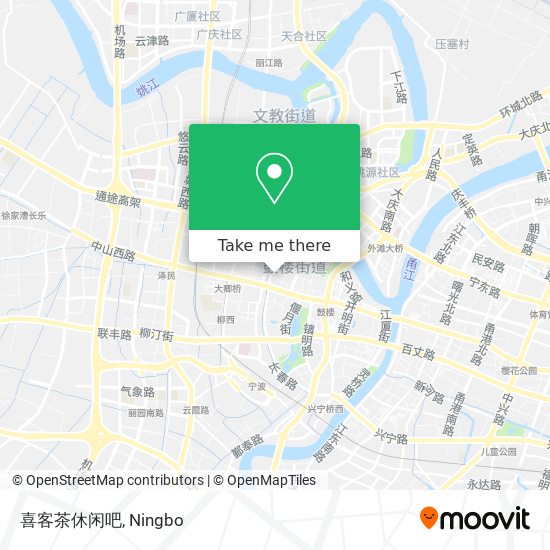 喜客茶休闲吧 map