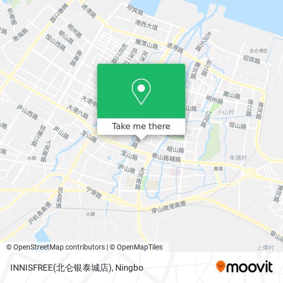 INNISFREE(北仑银泰城店) map