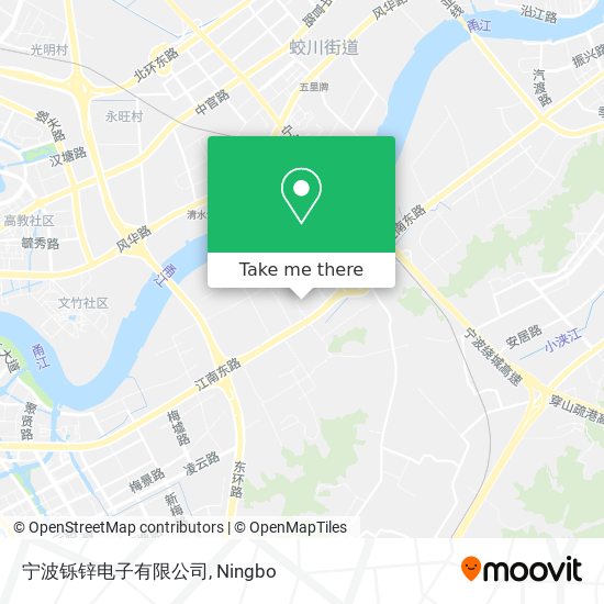 宁波铄锌电子有限公司 map