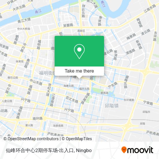 仙峰环合中心2期停车场-出入口 map