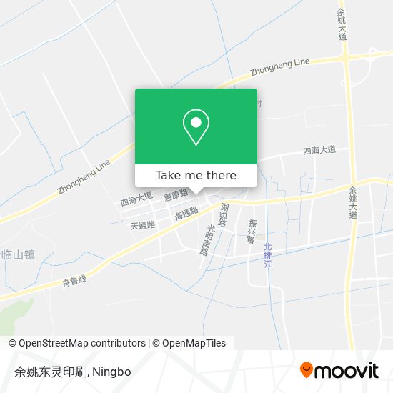 余姚东灵印刷 map