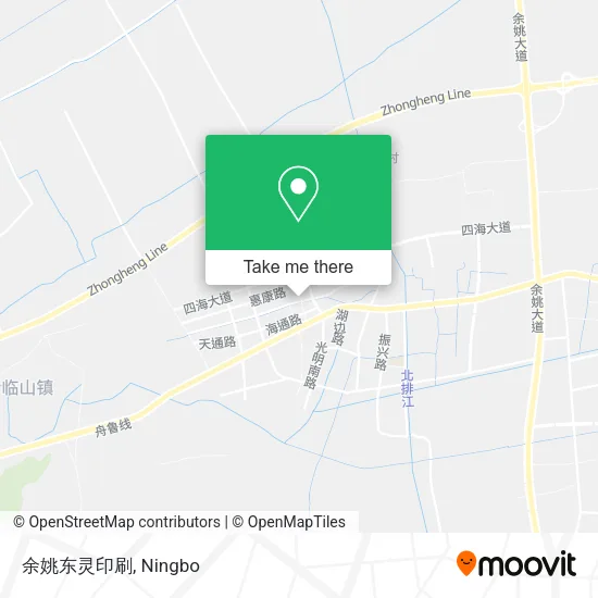 余姚东灵印刷 map