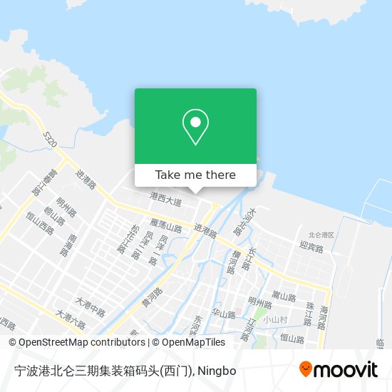 宁波港北仑三期集装箱码头(西门) map
