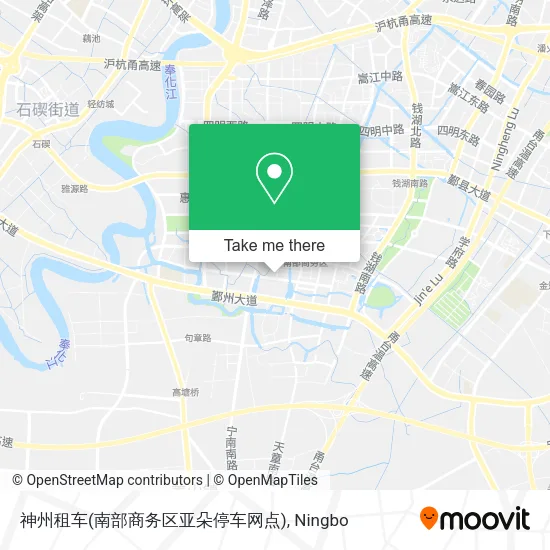 神州租车(南部商务区亚朵停车网点) map