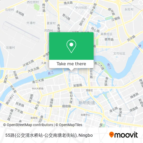 55路(公交清水桥站-公交南塘老街站) map
