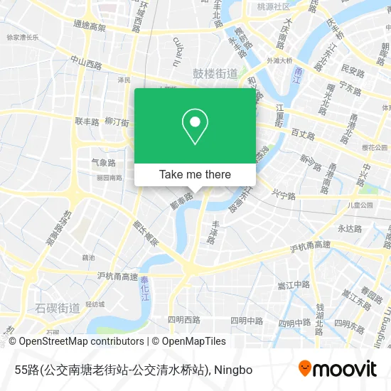 55路(公交南塘老街站-公交清水桥站) map