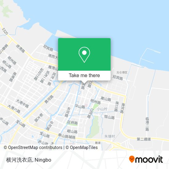 横河洗衣店 map