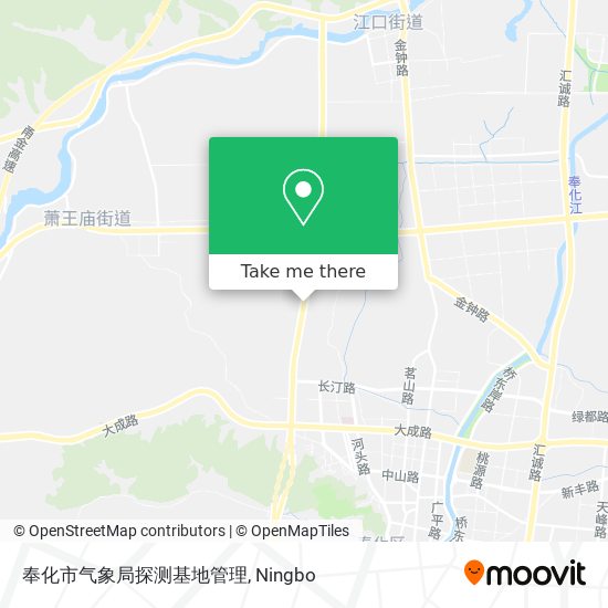 奉化市气象局探测基地管理 map