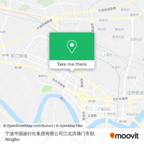 宁波中国旅行社集团有限公司江北洪塘门市部 map