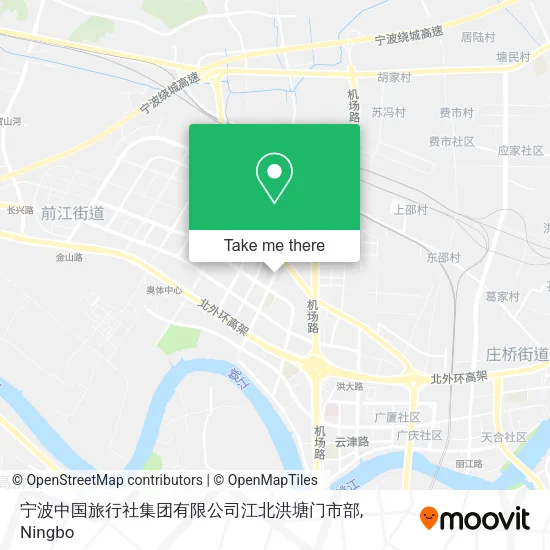 宁波中国旅行社集团有限公司江北洪塘门市部 map