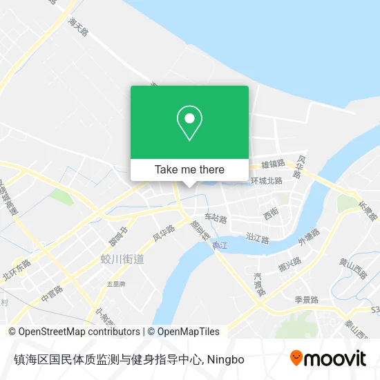 镇海区国民体质监测与健身指导中心 map