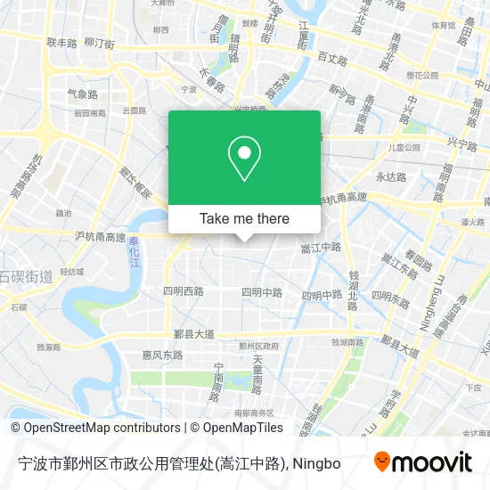 宁波市鄞州区市政公用管理处(嵩江中路) map
