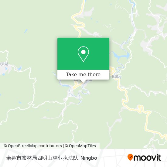 余姚市农林局四明山林业执法队 map