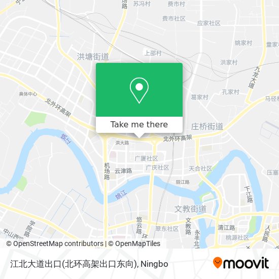 江北大道出口(北环高架出口东向) map