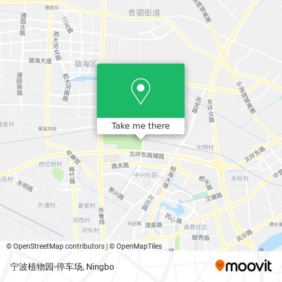 宁波植物园-停车场 map