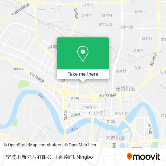 宁波甬新刀片有限公司-西南门 map
