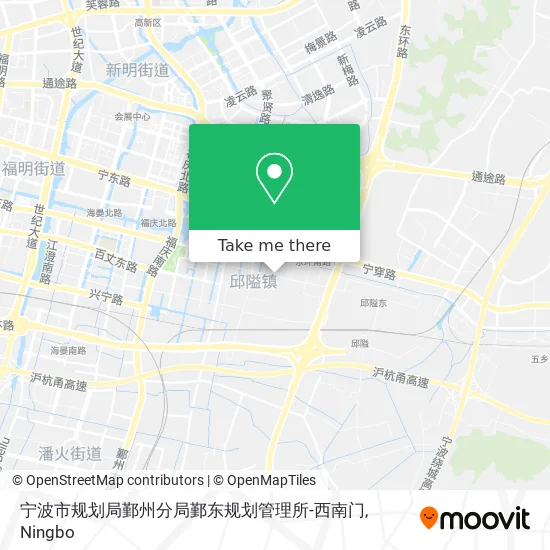 宁波市规划局鄞州分局鄞东规划管理所-西南门 map