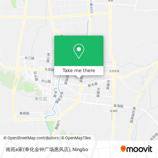 南苑e家(奉化金钟广场惠风店) map