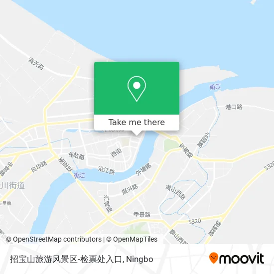 招宝山旅游风景区-检票处入口 map