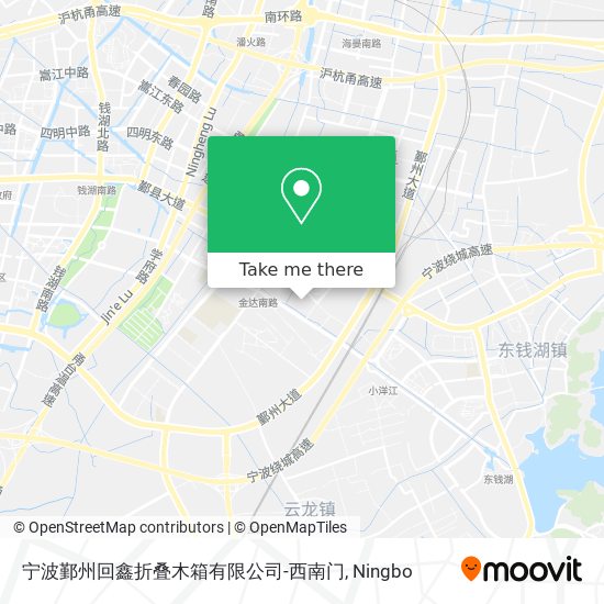 宁波鄞州回鑫折叠木箱有限公司-西南门 map