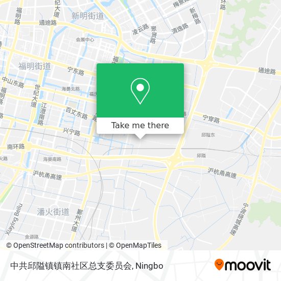 中共邱隘镇镇南社区总支委员会 map