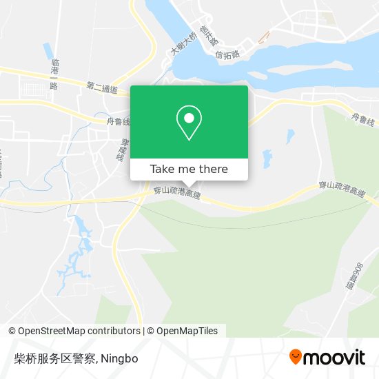 柴桥服务区警察 map