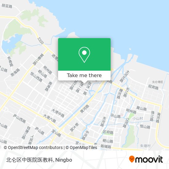 北仑区中医院医教科 map