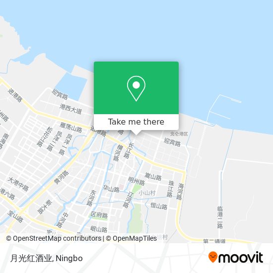 月光红酒业 map