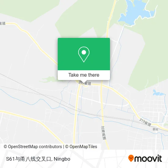 S61与甬八线交叉口 map