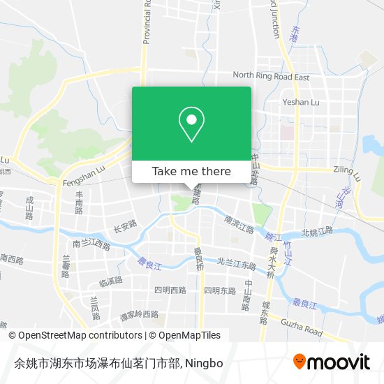 余姚市湖东市场瀑布仙茗门市部 map