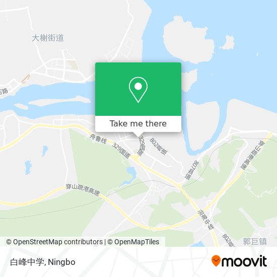 白峰中学 map