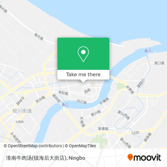 淮南牛肉汤(镇海后大街店) map
