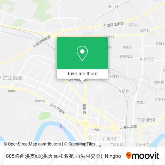 805路西洪支线(洪塘·颐和名苑-西洪村委会) map