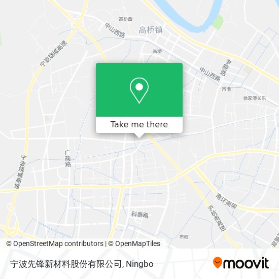 宁波先锋新材料股份有限公司 map