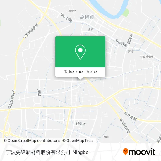 宁波先锋新材料股份有限公司 map
