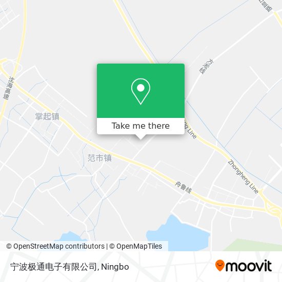 宁波极通电子有限公司 map