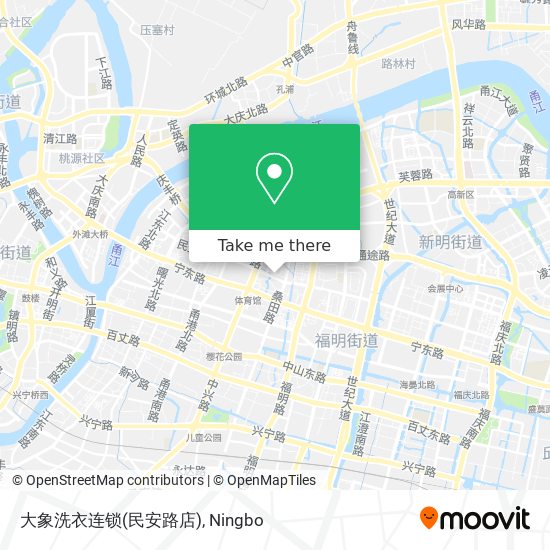 大象洗衣连锁(民安路店) map